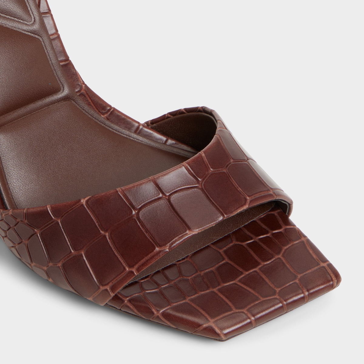 Harmonious in Dark Brown - Strappy heeled sandal | Aldo
