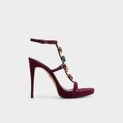 Opalia in Bordo - Strappy heeled sandal, Platform | Aldo
