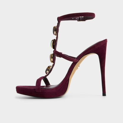 Opalia in Bordo - Strappy heeled sandal, Platform | Aldo