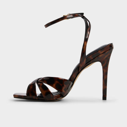 Meteora in Open Brown - Strappy heeled sandal, Stiletto heel | Aldo