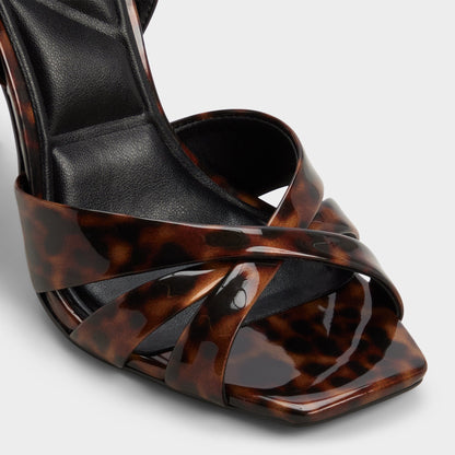 Meteora in Open Brown - Strappy heeled sandal, Stiletto heel | Aldo