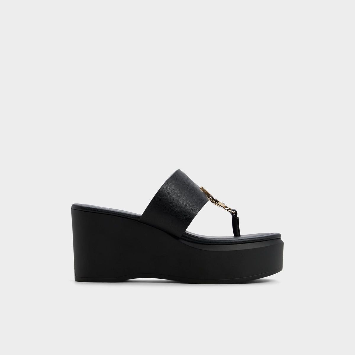 Friegan in Black - Slide sandal, Wedge heel | Aldo