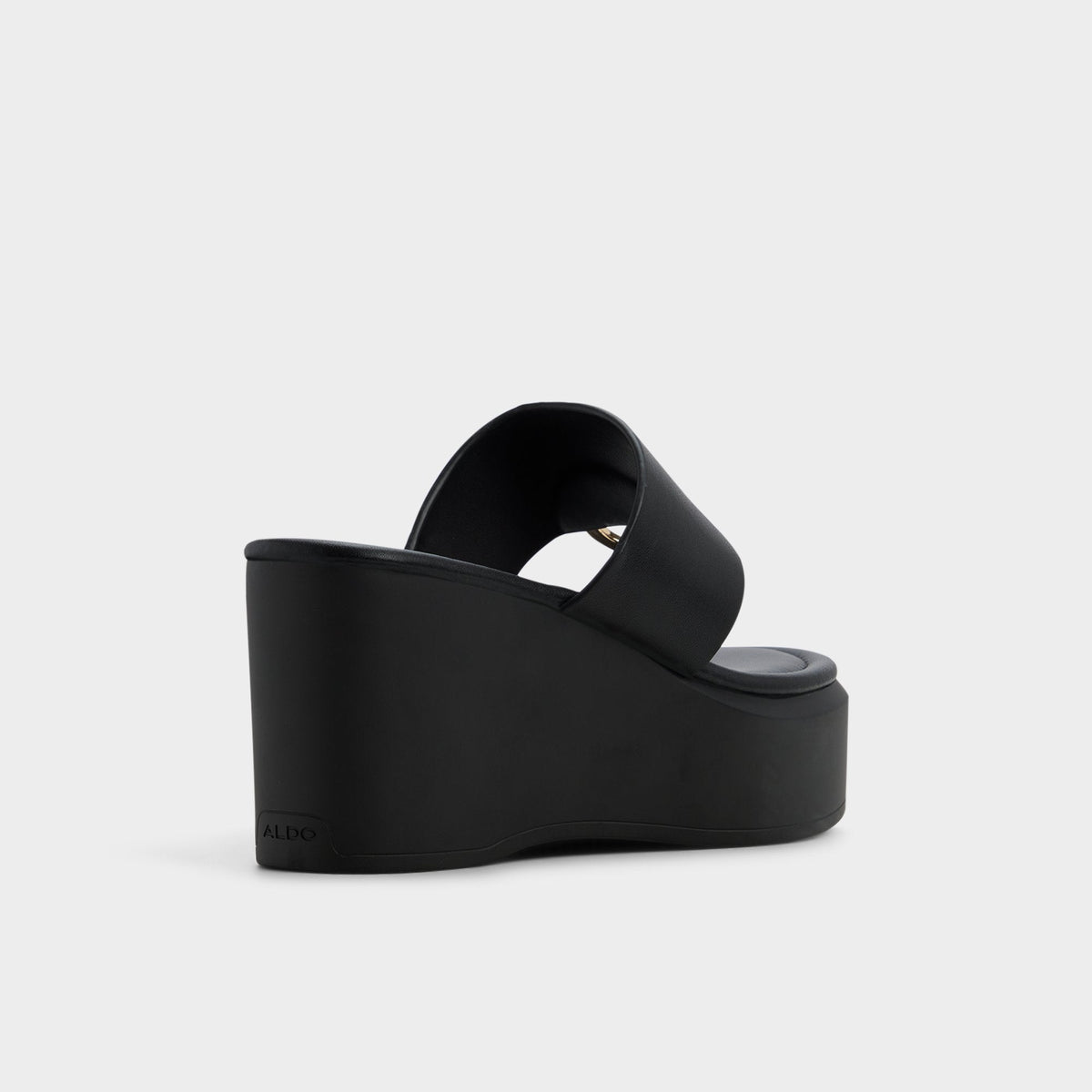 Friegan in Black - Slide sandal, Wedge heel | Aldo