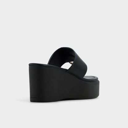 Friegan in Black - Slide sandal, Wedge heel | Aldo