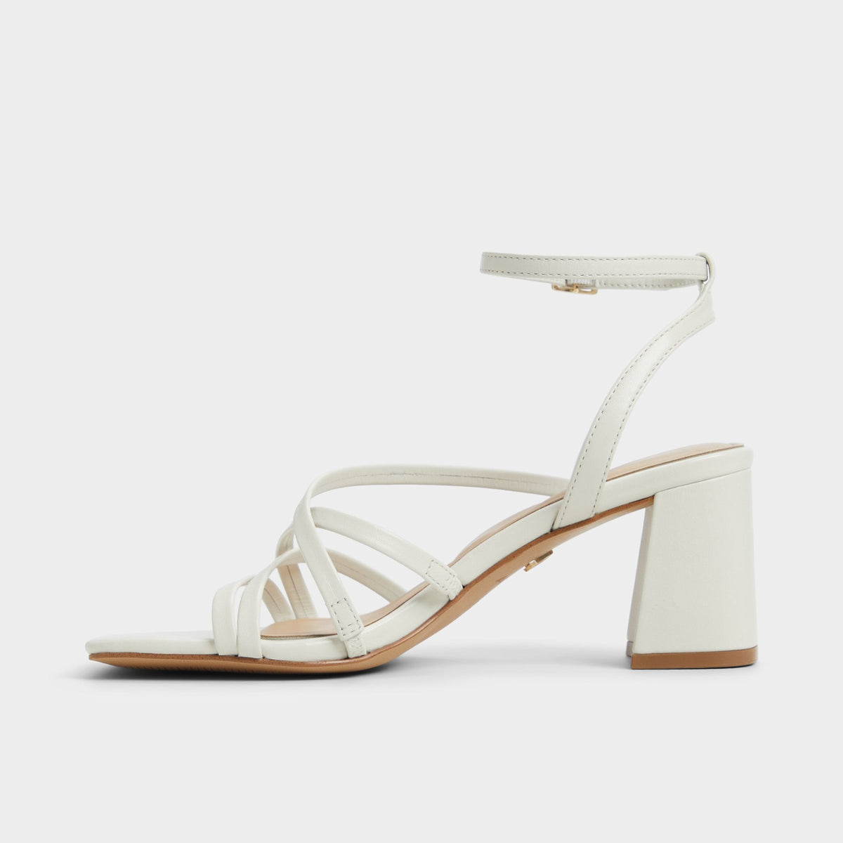 Esther Other White Women's Block heels - Strappy heeled sandal, Block heel | Aldo