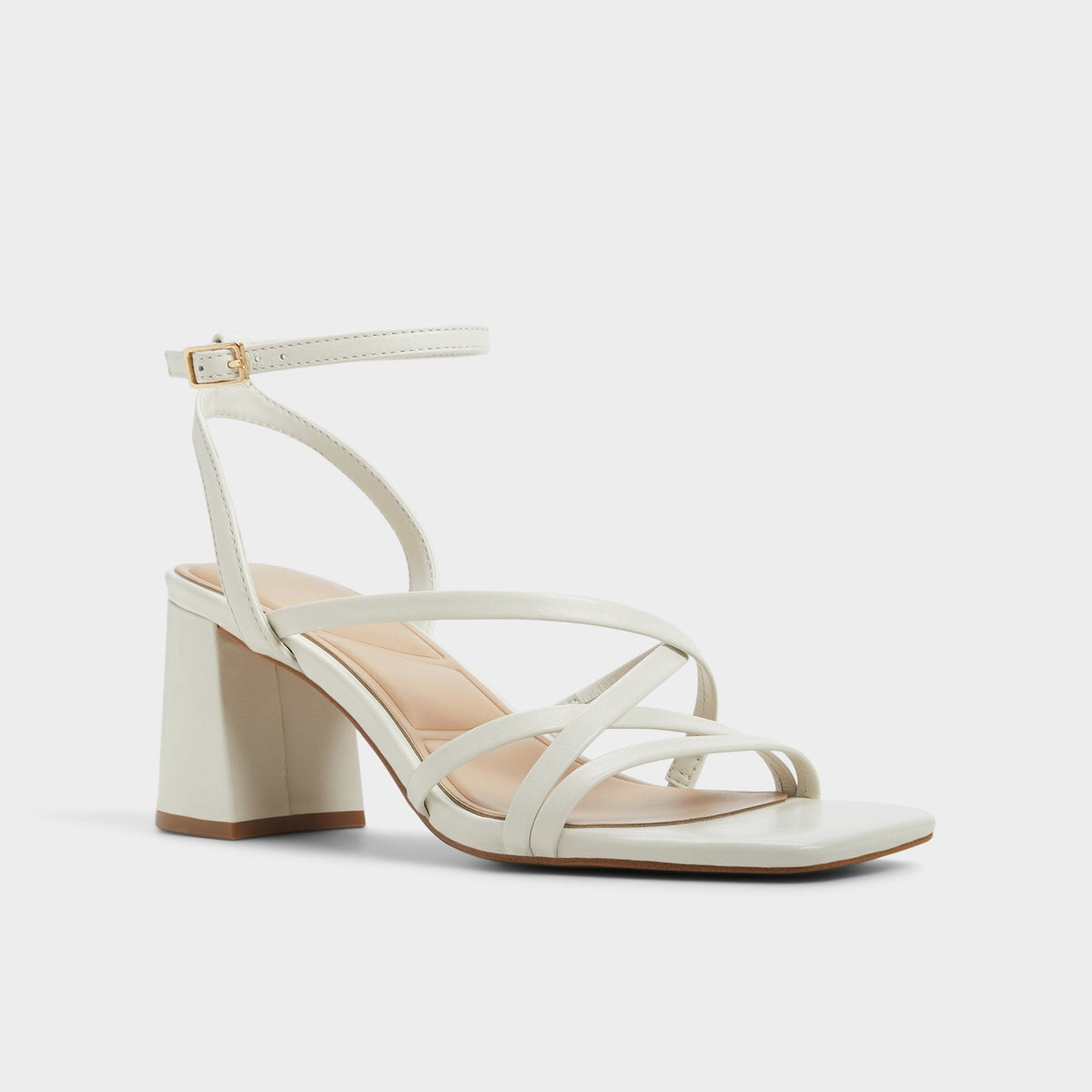 Esther Other White Women's Block heels - Strappy heeled sandal, Block heel | Aldo