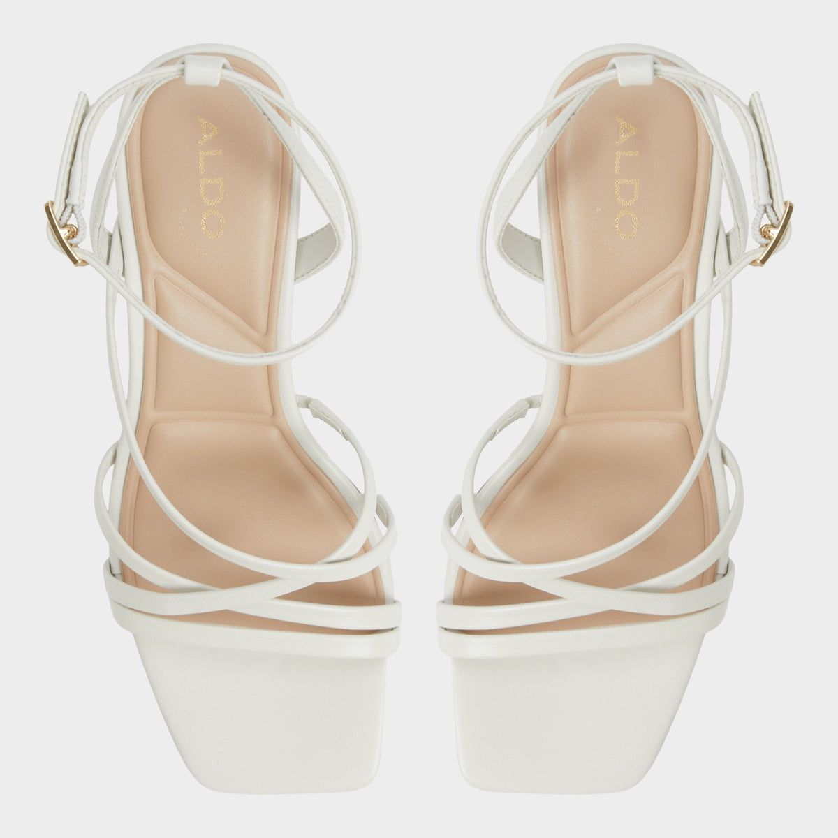 Esther Other White Women's Block heels - Strappy heeled sandal, Block heel | Aldo