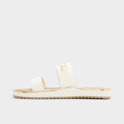 Lagoon White Women's Strappy sandals - Slide sandal, Footbed sandal | Aldo