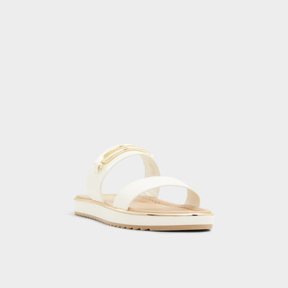 Lagoon White Women's Strappy sandals - Slide sandal, Footbed sandal | Aldo