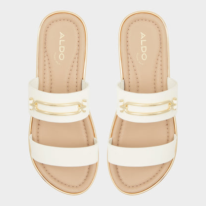Lagoon White Women's Strappy sandals - Slide sandal, Footbed sandal | Aldo