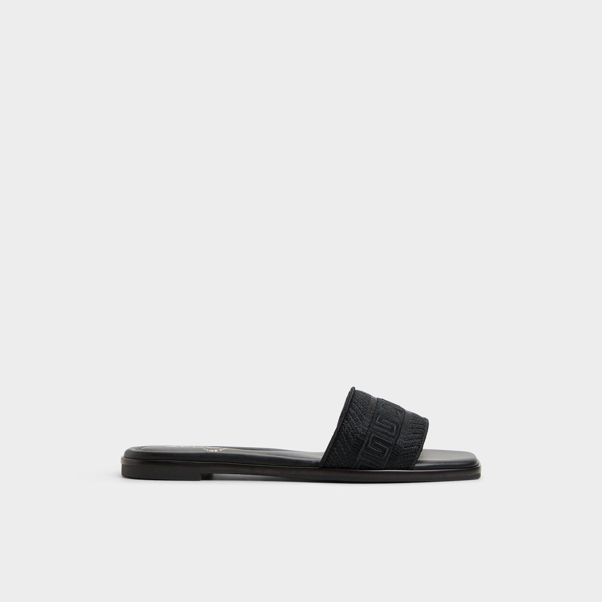 Oceania Black Women's Flats - Slide sandal | Aldo