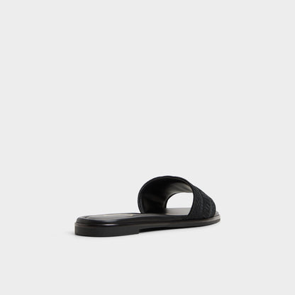 Oceania Black Women's Flats - Slide sandal | Aldo