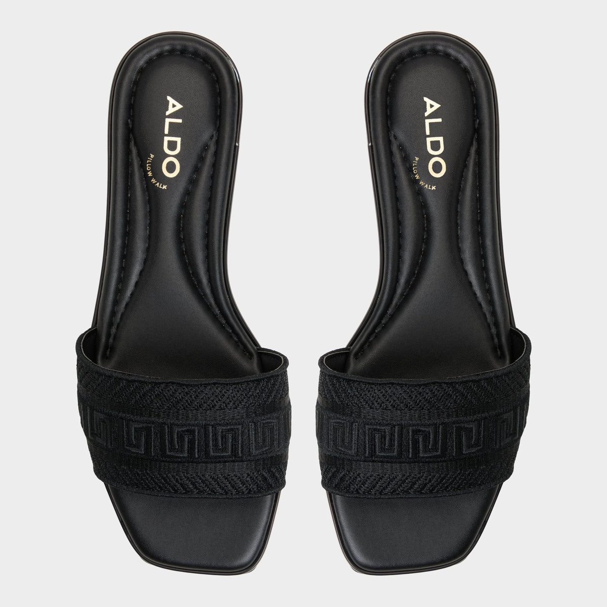 Oceania Black Women's Flats - Slide sandal | Aldo