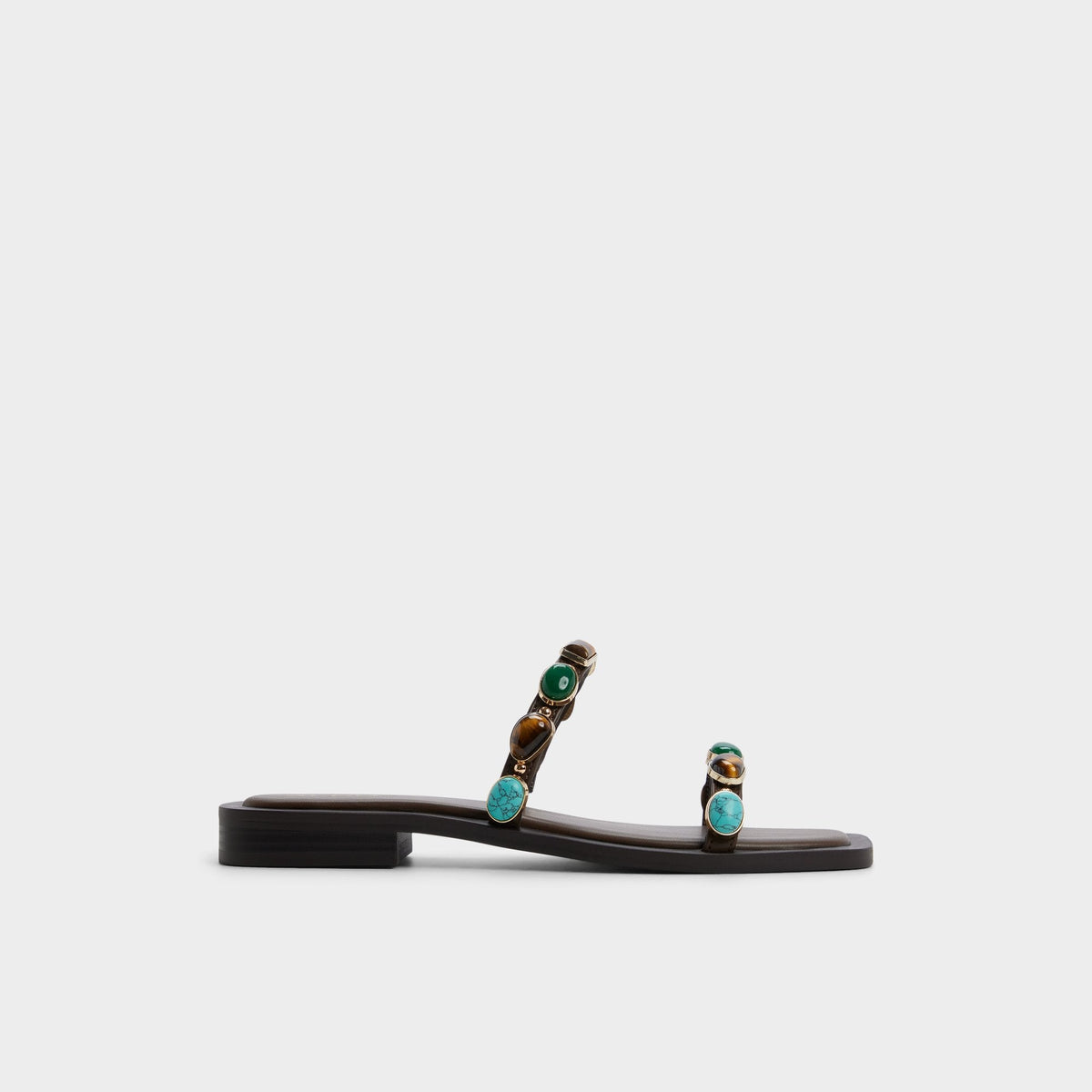 Sapphira in Dark Brown 14189967 - Slide sandal | Aldo