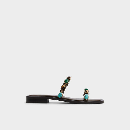 Sapphira in Dark Brown 14189967 - Slide sandal | Aldo