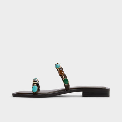 Sapphira in Dark Brown 14189967 - Slide sandal | Aldo