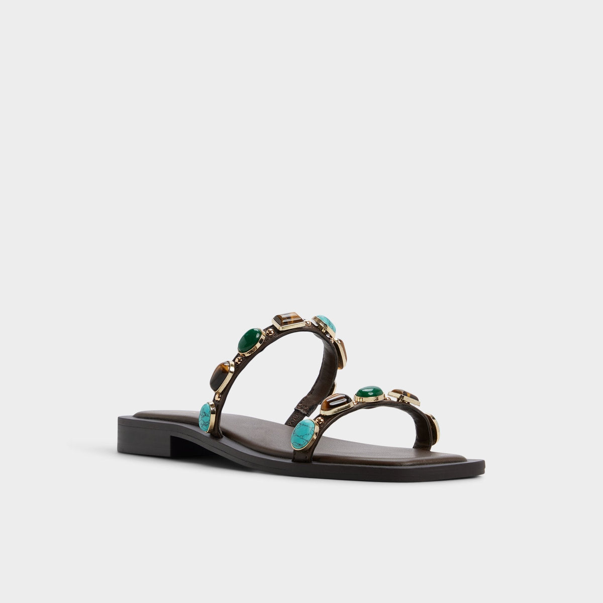 Sapphira in Dark Brown 14189967 - Slide sandal | Aldo