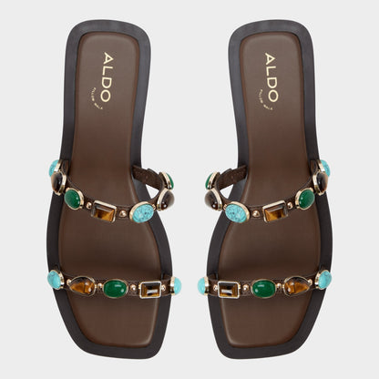Sapphira in Dark Brown 14189967 - Slide sandal | Aldo
