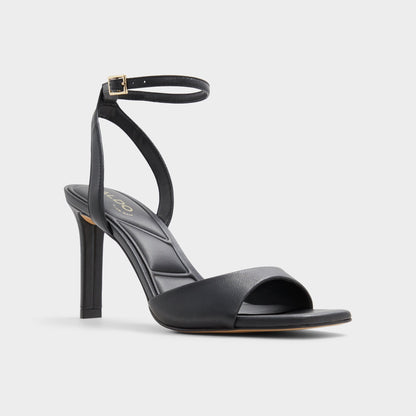 Sake Black Women's Strappy sandals - Strappy heeled sandal | Aldo