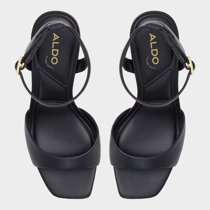 Sake Black Women's Strappy sandals - Strappy heeled sandal | Aldo