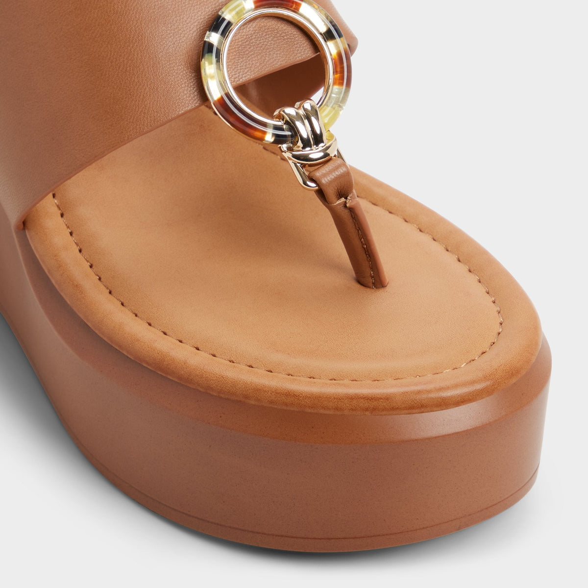 Friegan in Medium Brown - Slide sandal, Wedge heel | Aldo