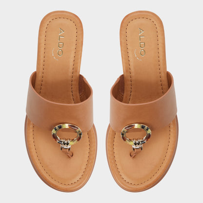 Friegan in Medium Brown - Slide sandal, Wedge heel | Aldo