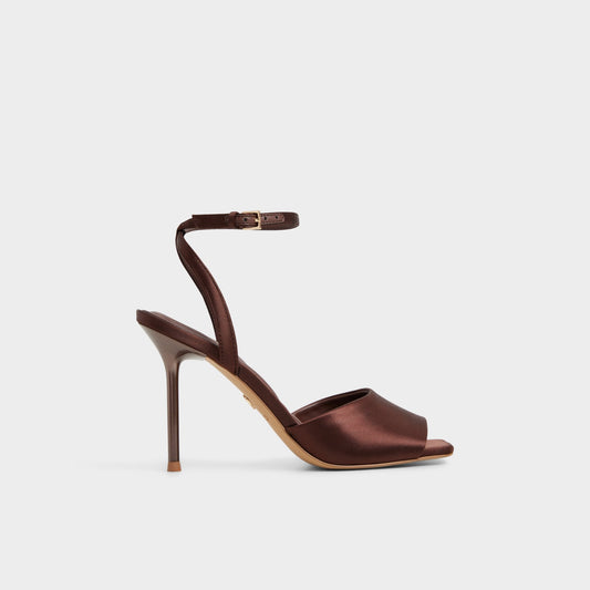 Kaiasien in Dark Brown 14151897 - Strappy heeled sandal, Stiletto heel | Aldo