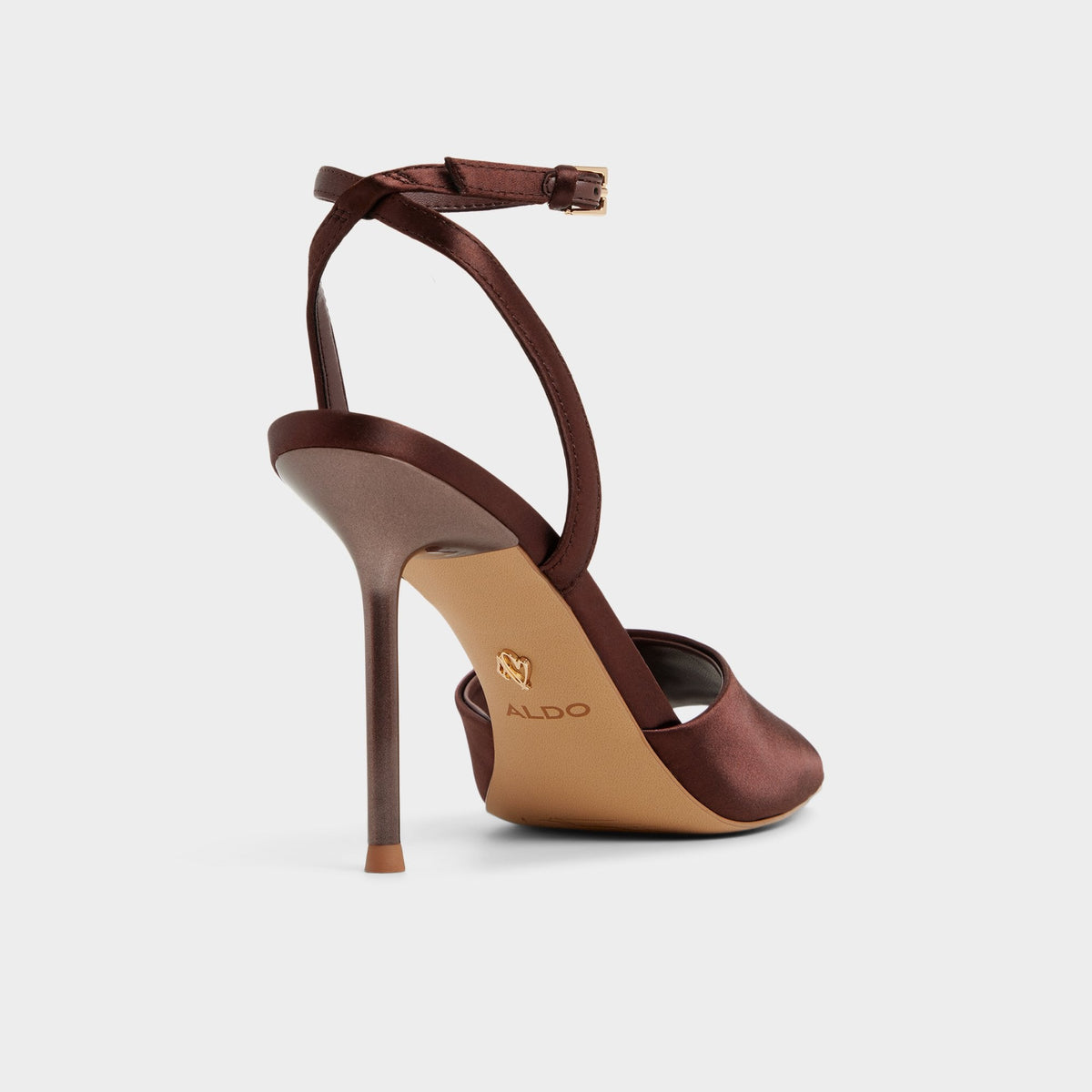 Kaiasien in Dark Brown 14151897 - Strappy heeled sandal, Stiletto heel | Aldo