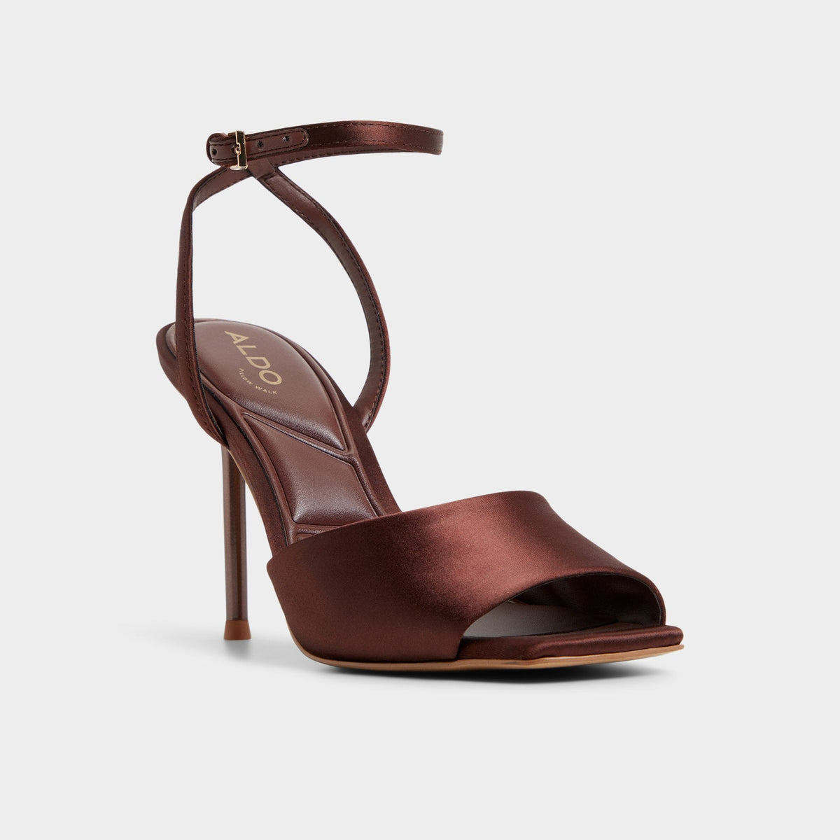 Kaiasien in Dark Brown 14151897 - Strappy heeled sandal, Stiletto heel | Aldo