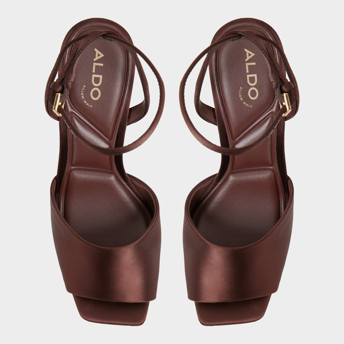 Kaiasien in Dark Brown 14151897 - Strappy heeled sandal, Stiletto heel | Aldo