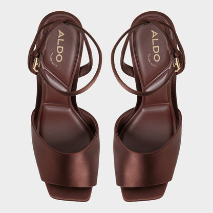 Kaiasien in Dark Brown 14151897 - Strappy heeled sandal, Stiletto heel | Aldo