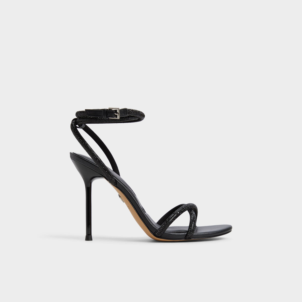 Manaelden Black Women's Strappy sandals - Strappy heeled sandal, Stiletto heel | Aldo
