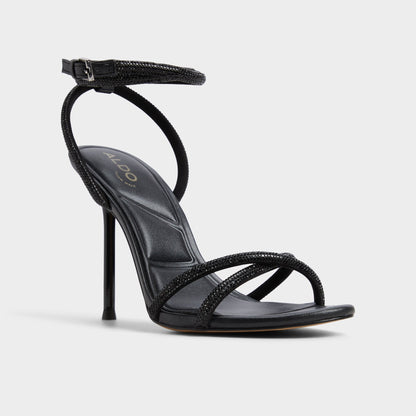 Manaelden Black Women's Strappy sandals - Strappy heeled sandal, Stiletto heel | Aldo