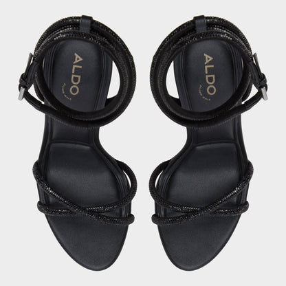 Manaelden Black Women's Strappy sandals - Strappy heeled sandal, Stiletto heel | Aldo