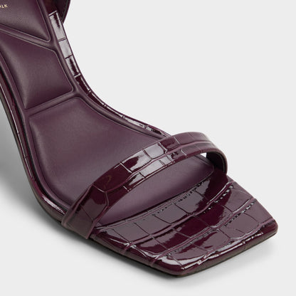 Azzira in Bordo - Strappy heeled sandal, Block heel | Aldo