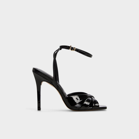 Meteora in Black - Strappy heeled sandal, Stiletto heel | Aldo