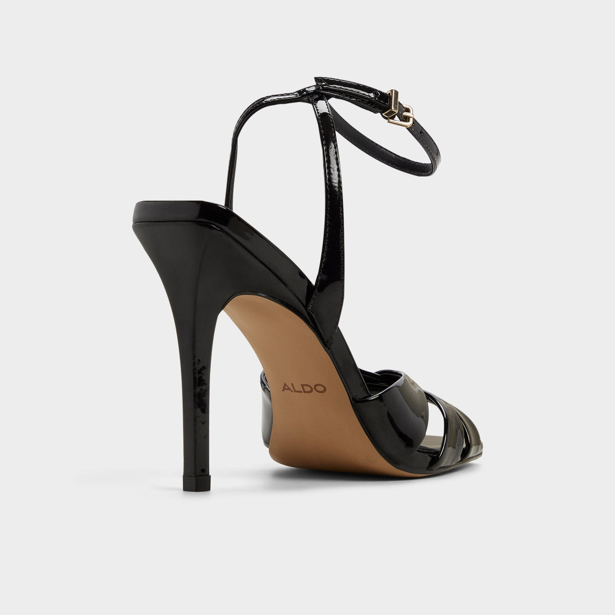 Meteora in Black - Strappy heeled sandal, Stiletto heel | Aldo