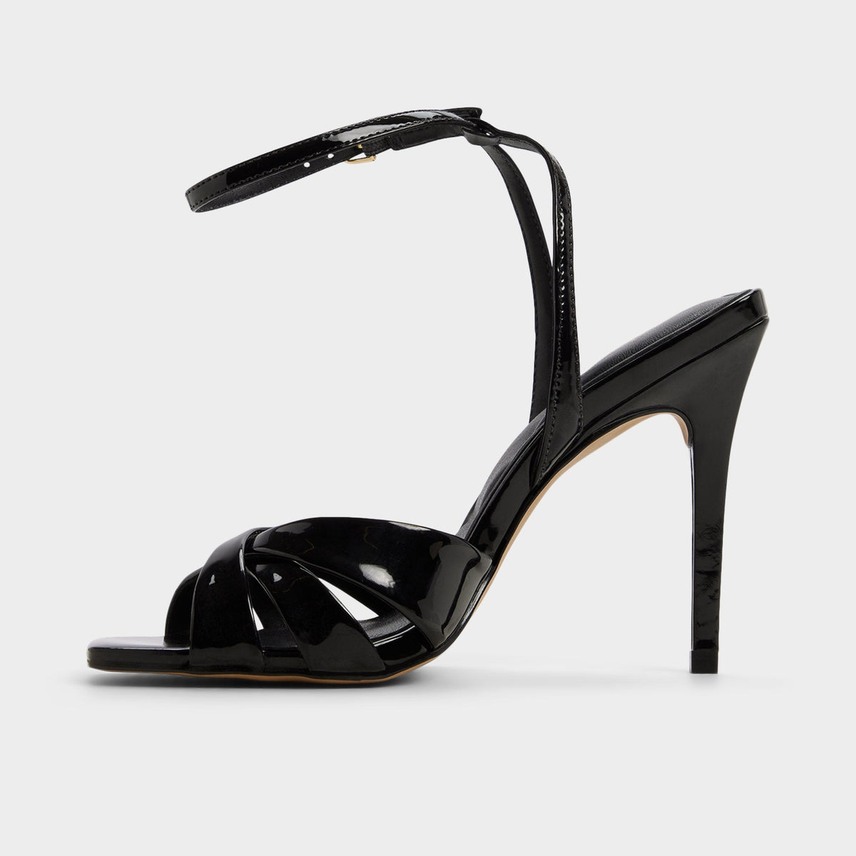 Meteora in Black - Strappy heeled sandal, Stiletto heel | Aldo