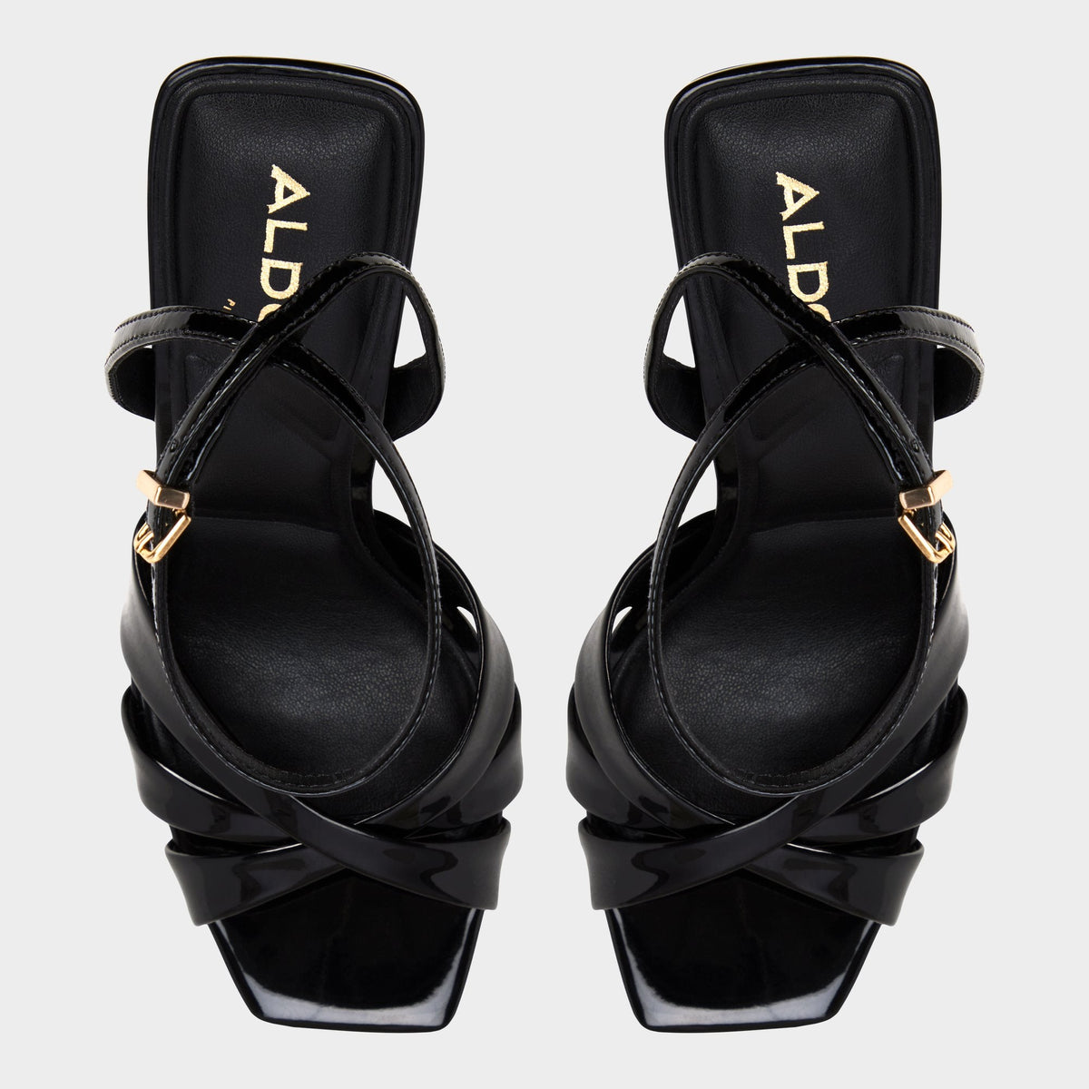 Meteora in Black - Strappy heeled sandal, Stiletto heel | Aldo