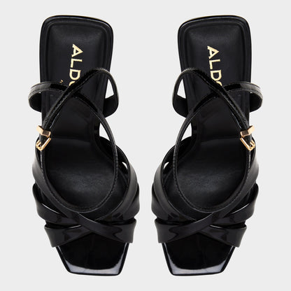 Meteora in Black - Strappy heeled sandal, Stiletto heel | Aldo