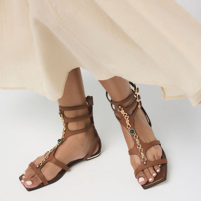 Marisea in Medium Brown - Gladiator sandal | Aldo