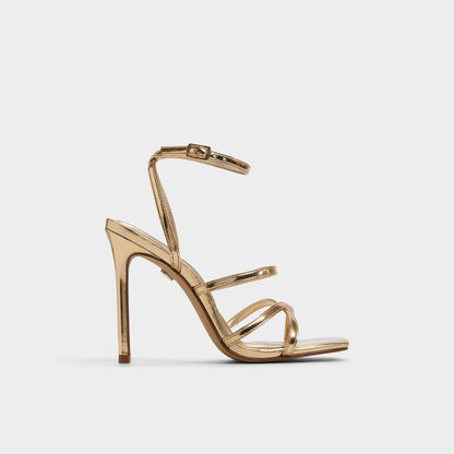 Galoi Gold Women's Iridescent metallics - Strappy heeled sandal | Aldo