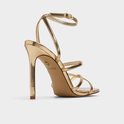 Galoi Gold Women's Iridescent metallics - Strappy heeled sandal | Aldo