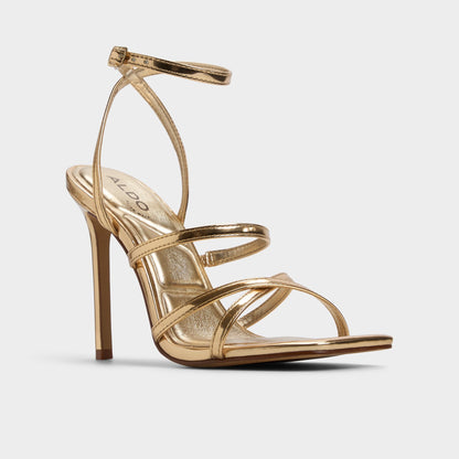 Galoi Gold Women's Iridescent metallics - Strappy heeled sandal | Aldo