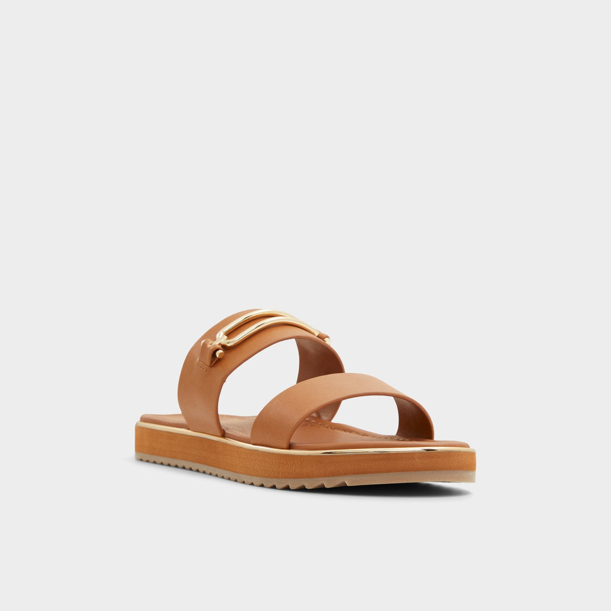 Lagoon Other Brown Women's Flats - Strappy flat sandal, Footbed sandal | Aldo