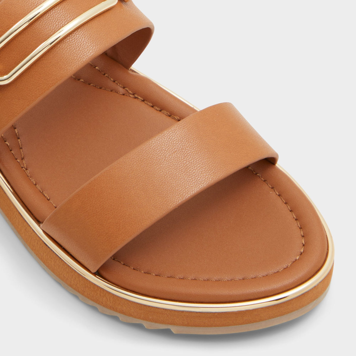 Lagoon Other Brown Women's Flats - Strappy flat sandal, Footbed sandal | Aldo