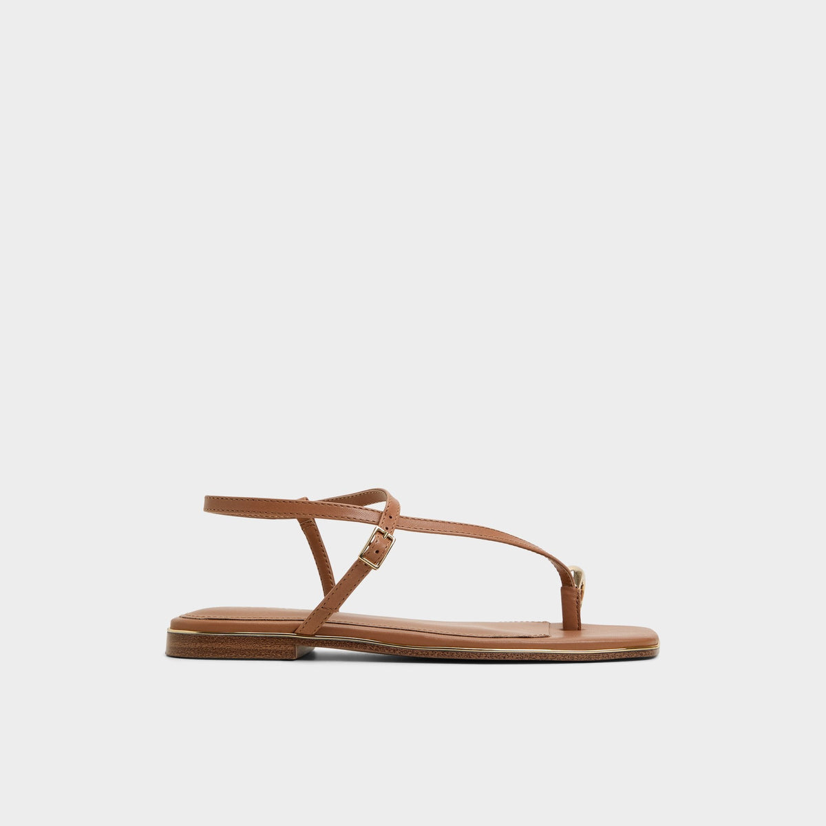 Jomalina Medium Brown Women's Flats - Strappy flat sandal | Aldo
