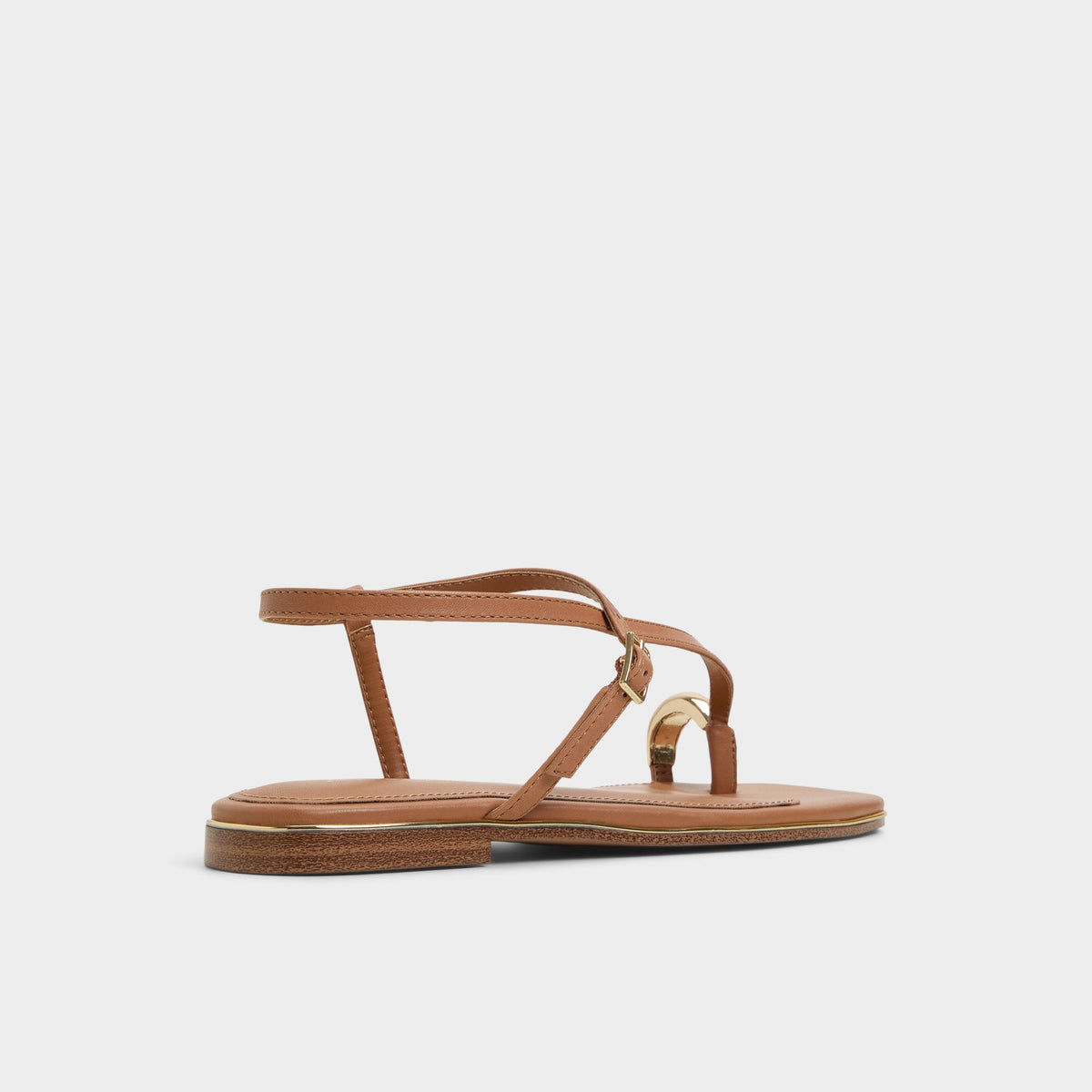 Jomalina Medium Brown Women's Flats - Strappy flat sandal | Aldo
