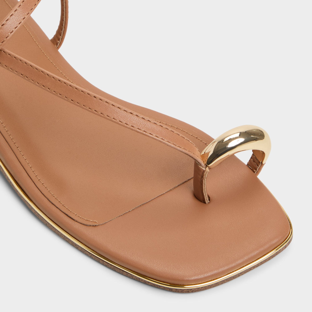 Jomalina Medium Brown Women's Flats - Strappy flat sandal | Aldo