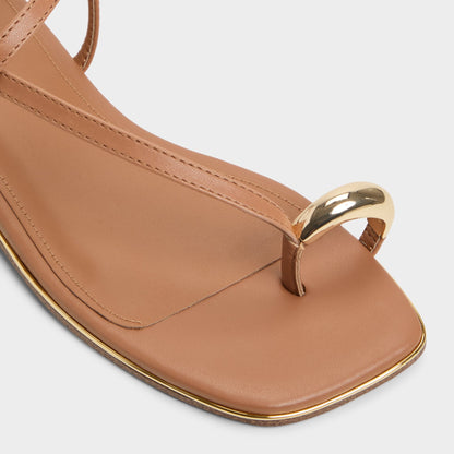 Jomalina Medium Brown Women's Flats - Strappy flat sandal | Aldo